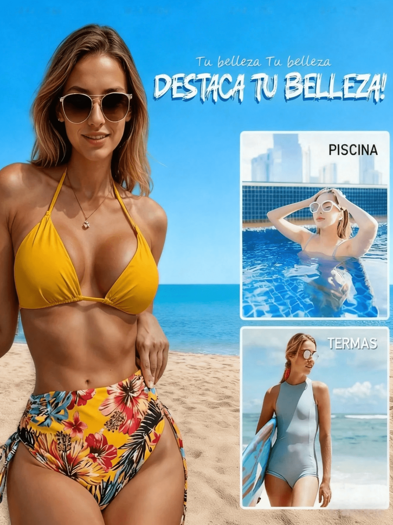 Biquíni Atlântica 3 Peças - Hara Bela