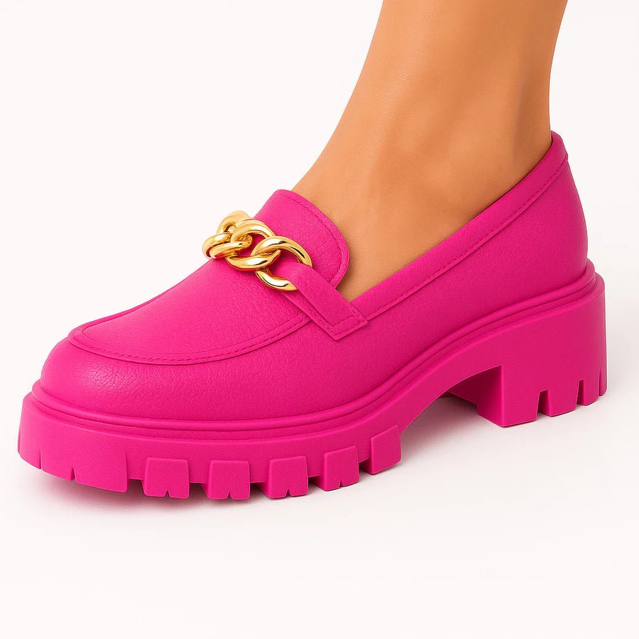 Mocassim Feminino – Tratorado com Corrente Fashion - Hara Bela