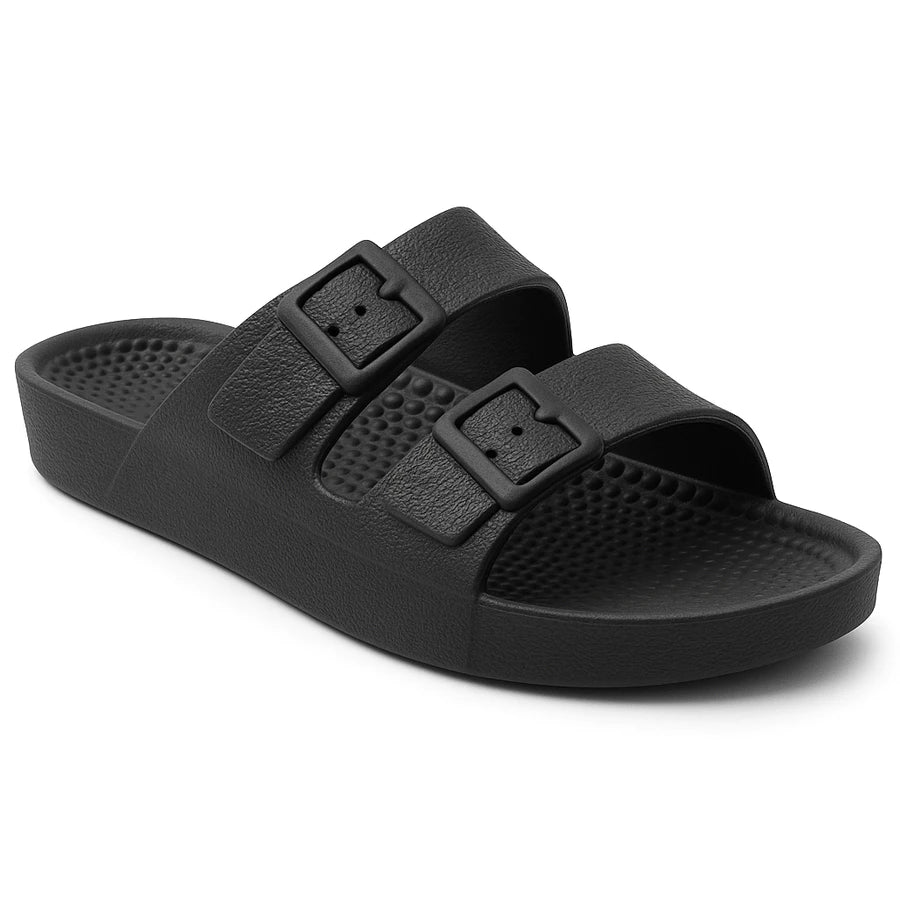 Chinelo Slide Ortopédico – Fivela Só Decorativa + Palmilha Massageadora - Hara Bela