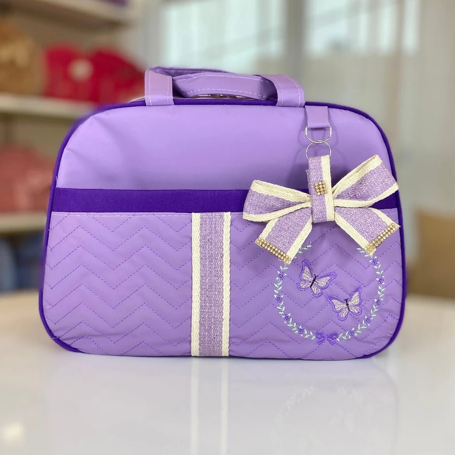 Kit Bolsa Maternidade para Bebê Conjunto com 5 peças Borboletas - Hara Bela