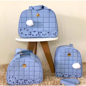 Bolsa maternidade Safari 3 peças, térmica, impermeável e com alça removível! - Hara Bela