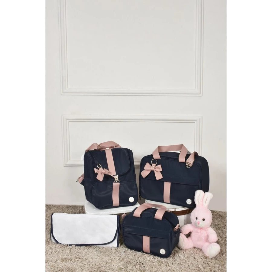 Kit De Bolsas Mala Maternidade Super Luxo Com 4 Peças - Hara Bela