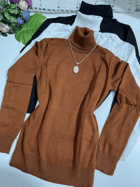 Kit com 3 Blusas Gola Alta - Hara Bela