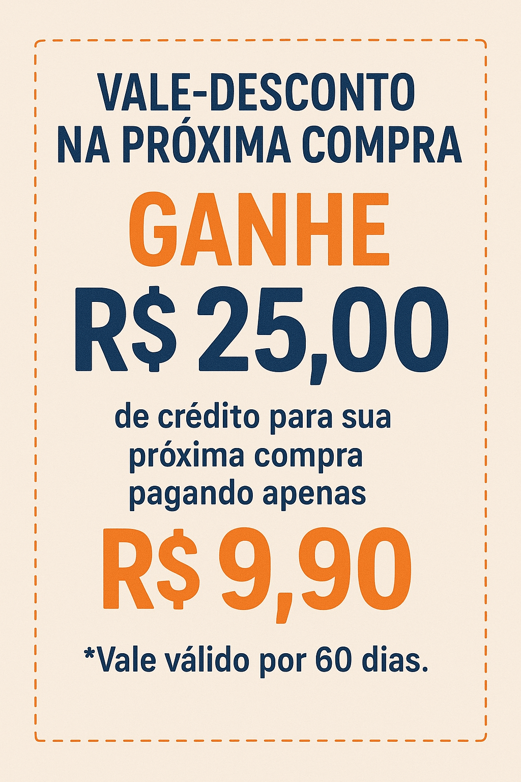 Vale - Desconto na Próxima Compra - Hara Bela