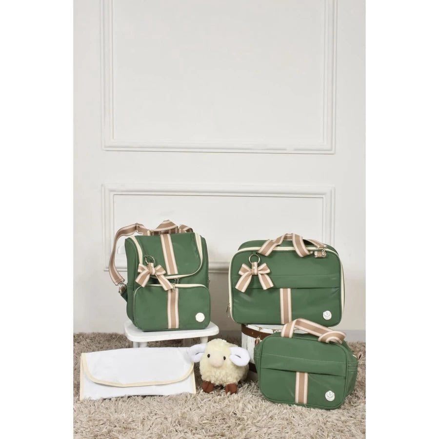 Kit De Bolsas Mala Maternidade Super Luxo Com 4 Peças - Hara Bela