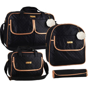 Kit Bolsa 4 Peças Bebe Mala Saída Maternidade com Mochila - Hara Bela