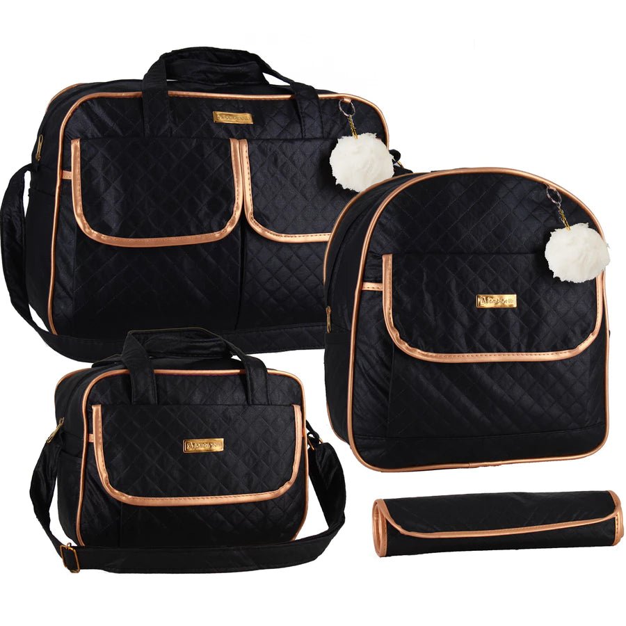 Kit Bolsa 4 Peças Bebe Mala Saída Maternidade com Mochila - Hara Bela