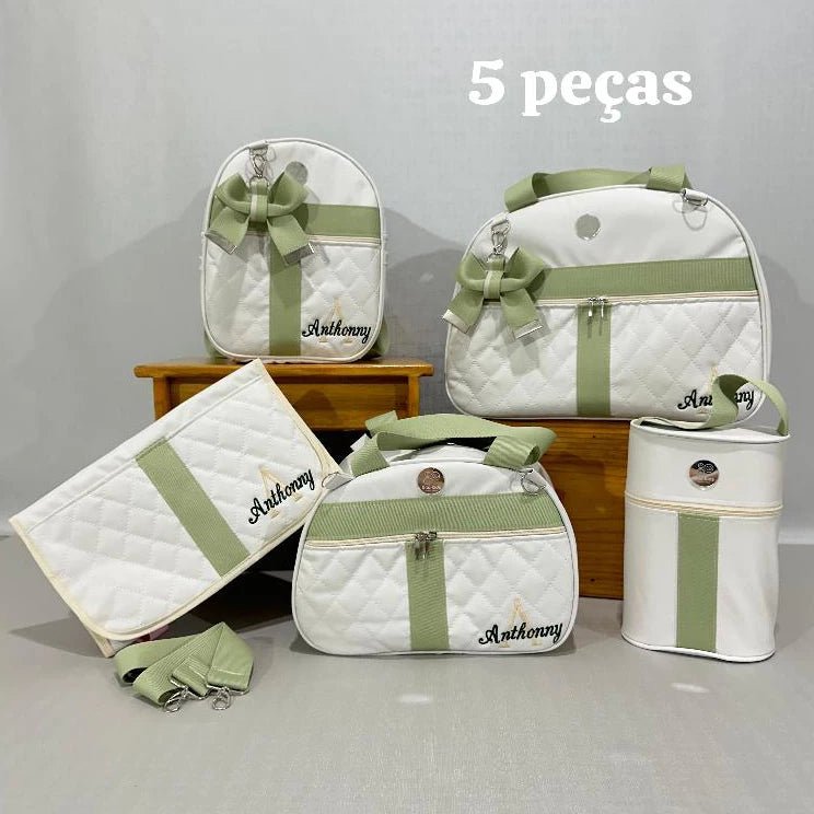 Conjunto de bolsas maternidade afeto personalizadas - Hara Bela