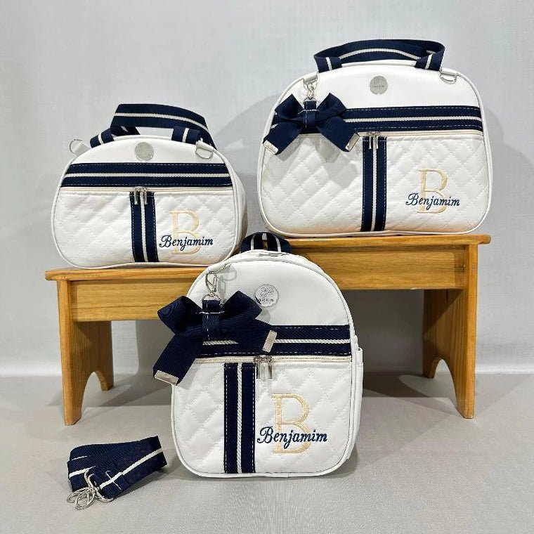 Conjunto de bolsas maternidade afeto personalizadas - Hara Bela