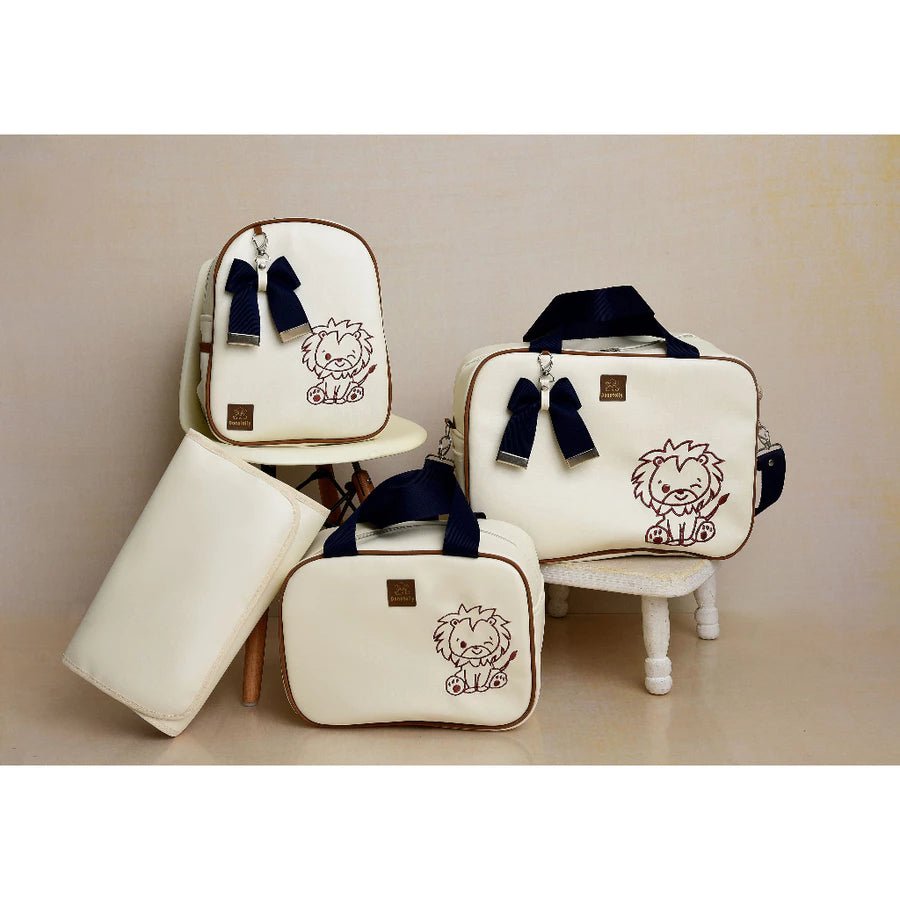 Kit Maternidade 4 Peças Bordado Safari térmico l Impermeável - Hara Bela