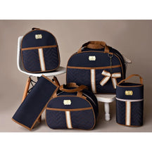 Kit 5 Bolsas Maternidade com Porta Mamadeira e Mochila - Hara Bela