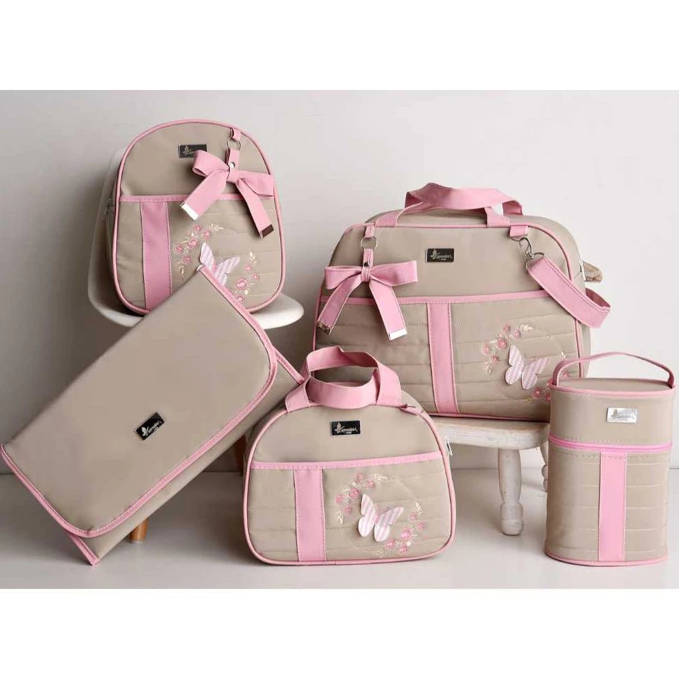Kit Bolsa Maternidade Menino/Menina 5 peças - Hara Bela