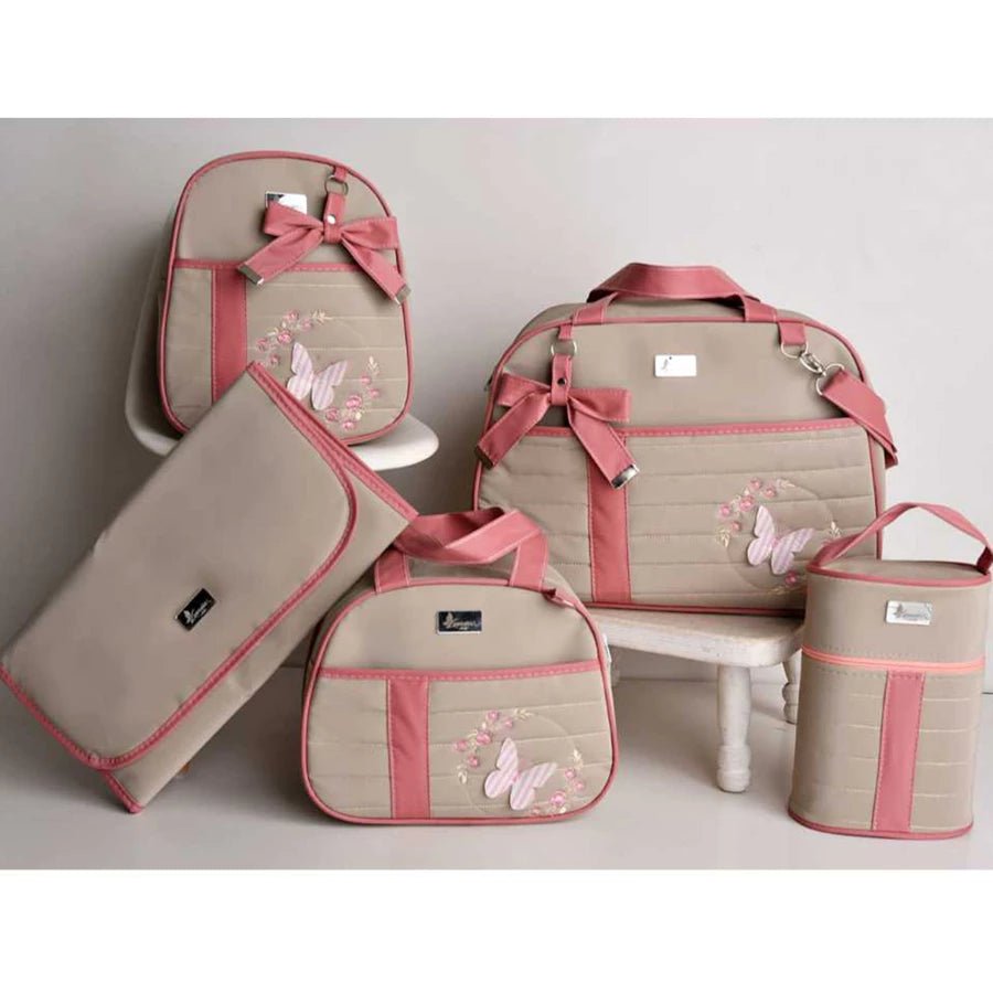 Kit Bolsa Maternidade Menino/Menina 5 peças - Hara Bela
