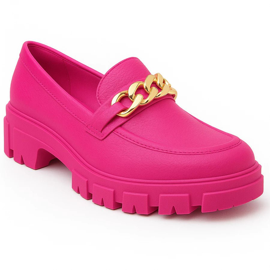 Mocassim Feminino – Tratorado com Corrente Fashion - Hara Bela