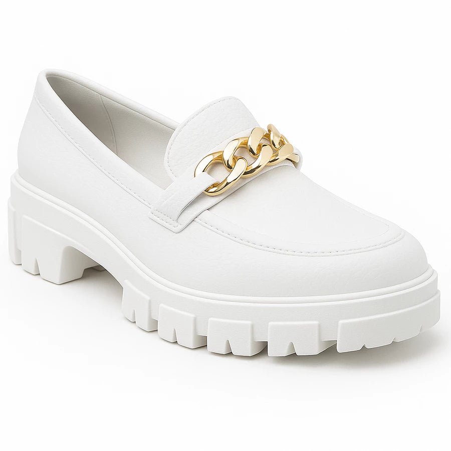 Mocassim Feminino – Tratorado com Corrente Fashion - Hara Bela