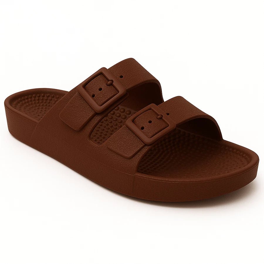Chinelo Slide Ortopédico – Fivela Só Decorativa + Palmilha Massageadora - Hara Bela