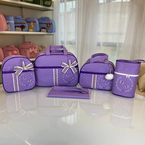Kit Bolsa Maternidade para Bebê Conjunto com 5 peças Borboletas - Hara Bela