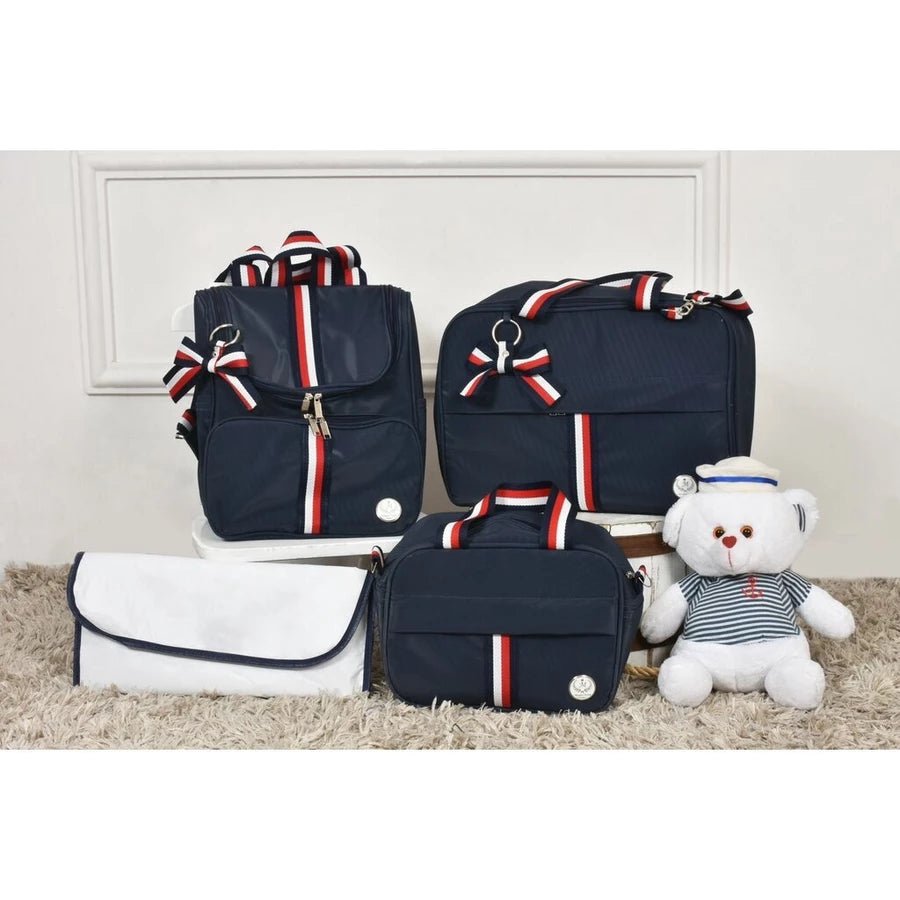 Kit De Bolsas Mala Maternidade Super Luxo Com 4 Peças - Hara Bela