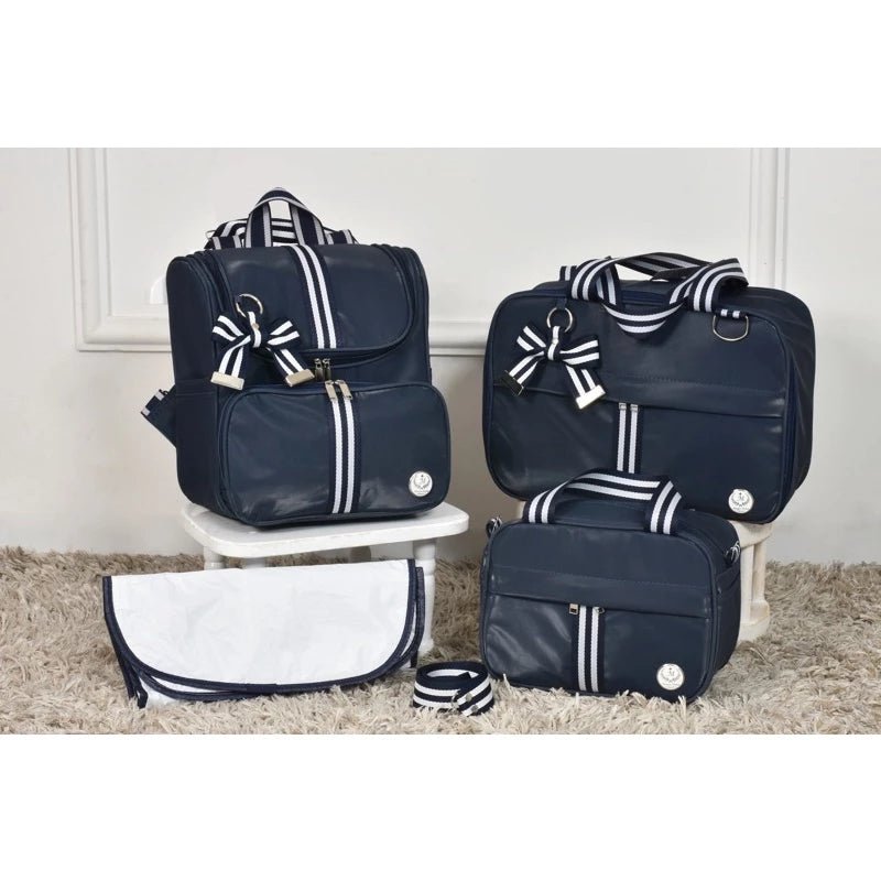 Kit De Bolsas Mala Maternidade Super Luxo Com 4 Peças - Hara Bela