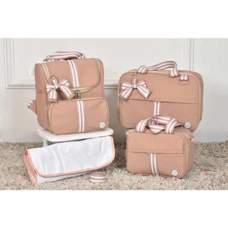 Kit De Bolsas Mala Maternidade Super Luxo Com 4 Peças - Hara Bela